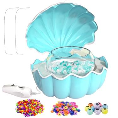 Imagem de Máquina de fabricante de pulseiras, girador de contas elétricas,Colar de formato de concha elétrica Spinner de contas - Máquina de contas ajustável Charging USB Jewelry Maker para tecelagem de colar d