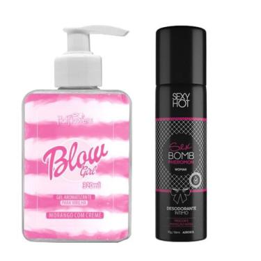 Imagem de Desodorant Intimo Sexbomb Virilha e Girl Blow Gel Rosa Creme - Hot Flo