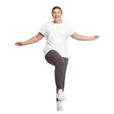 Imagem de Calça Legging Plus Size Academia Suplex Costura Reforçada - WM, Cinza,