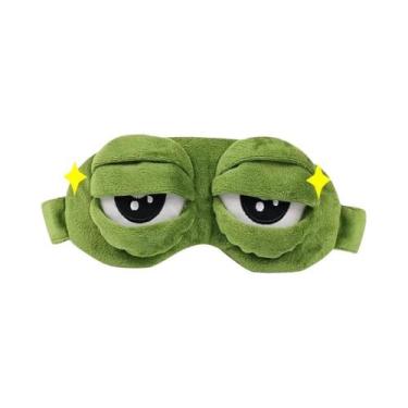 Imagem de Máscara De Olho De Sono De Sapo Fofo Protetor De Olhos Macio E Confort