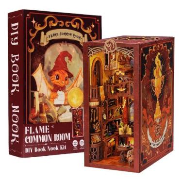 Imagem de Kit de livros DIY Fsolis FLAME COMMON ROOM Casa de bonecas em miniatur