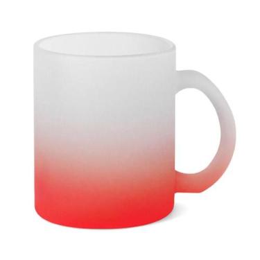 Imagem de Caneca de vidro vermelha fosca - 325ml - DEKO