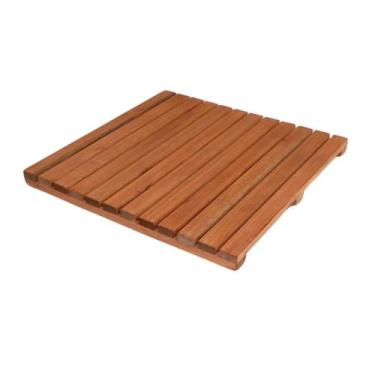 Imagem de Deck De Madeira Modular 60x60 cm NeonX Com Pintura, Osmocolor Castanhe