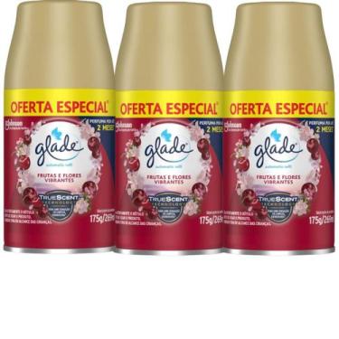 Imagem de Combo Odorizador de Ambiente Glade Refil Automatic 269ml, Vermelho/Ver