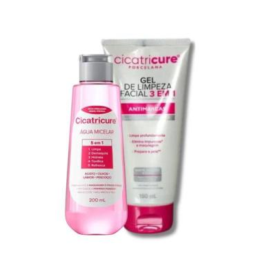 Imagem de Kit Água Micelar 5 em 1 Limpeza Pele + Sabonete Antimarcas Cicatricure