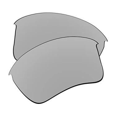 Imagem de EZReplace Lentes de reposição para óculos de sol Oakley Flak Jacket XLJ (lentes polarizadas) - Serve para armação Oakley Flak Jacket XLJ (metal prata)