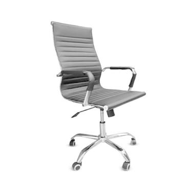 Imagem de Cadeira de Escritório Esteirinha Preto, Base Cromada (ULTIMA UNIDADE)