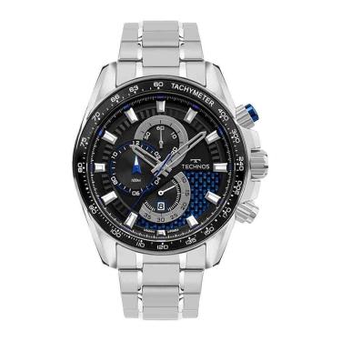 Imagem de Relógio Technos Carbon Prata Masculino Os1Abm/T1P