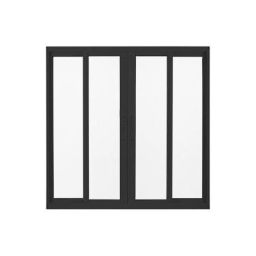 Imagem de Janela de Aluminio de Correr 120x150cm 4 folhas Soft Preto