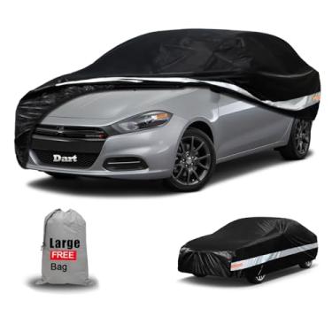 Imagem de Aoulette Capa de carro Dodge personalizada para Dodge Dart, capa de carro à prova d'água para automóveis para todos os climas, leve cobertura externa completa ao ar livre sol chuva poeira neve