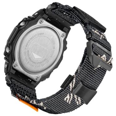 Imagem de Pulseira de substituição de 16 mm para Casio G Shock DW-5600/5610/5700/5000/5030/6200/6600/6900/8900/9050 G-Hook & Badge Design de Nylon Casio Watch Bracelet