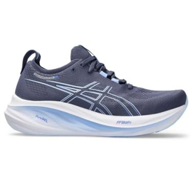 Imagem de ASICS Tênis de corrida feminino Gel-Nimbus 26, Azul Trovão/Safira, 36