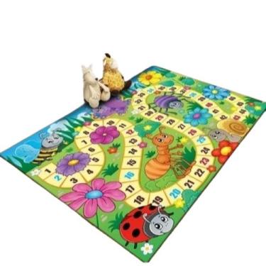 Imagem de Tapete Infantil Educativo Antiderrapante Estampado Colorido Para Crian