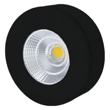 Imagem de Spot LED Sobrepor Quadrado 5W Luz Quente 3000K – Alumínio, Bivolt, Instalação Fácil, Design Moderno – Uso Interno – LED Integrado (Preto 3000K)