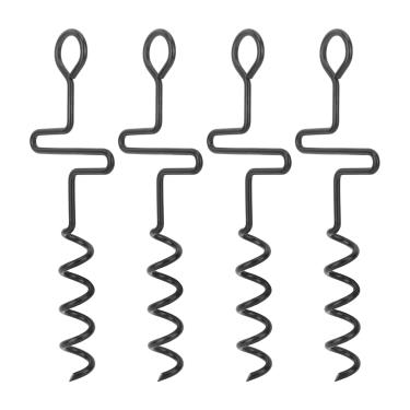 Imagem de Estacas de Acampamento, Tachas de Barraca Em Espiral Pesadas, âncora de para Barraca, Trampolins, Cerca de Jardim, Adequado para Acampamento Ao Ar Livre, Lona, ​​capa de