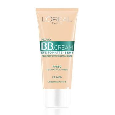 Imagem de Base BB Cream L'Oréal Paris Efeito Matte 5 Em 1 Cor Clara FPS 50 30ml