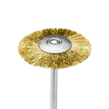 Imagem de Escova Circular em Latão para Motor Micro Retífica (abrasividade Baixa