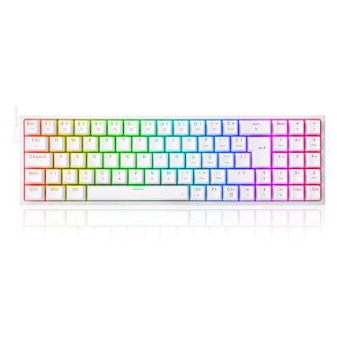 Imagem de Teclado Gamer Redragon Pollux Branco RGB Mecânico Switch Brown - K628-RGB-B (PT) BROWN - 5983