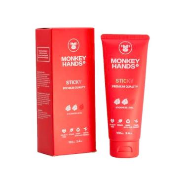 Imagem de MONKEY HANDS MonkeyHands Gel Grip Pole Dance, Calistenia, Anéis, Parkour, Ginástica, Padel, Tênis e Mais – Alto Desempenho – Adequado para a pele, Vegano (Adesivo, 100 ml)