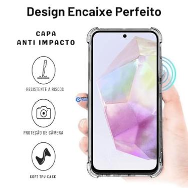 Imagem de Capinha Galaxy A35 Anti Shock Tpu Silicone Capa Slim Anti Impacto Alta Proteção