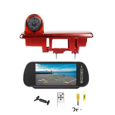 Imagem de Câmera de ré com suporte para luz de freio de 3ª geração e cabo de 10 m, compatível com Renault Trafic, Vauxhall/Opel Vivaro e Nissan Primastar (a partir de 2014)(OEM Mount Kit)