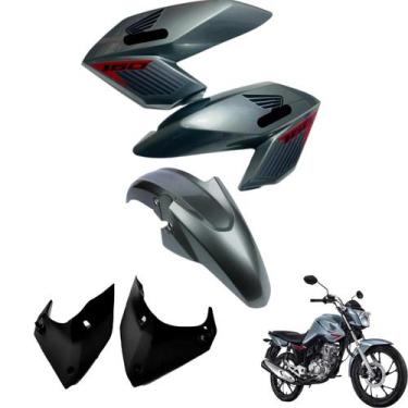 Imagem de Asa do Tanque Cg Fan 160 modelo 2016 até 2021 Par de Complementos Rabe