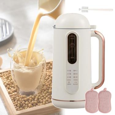 Imagem de CNAOHGHN MáQuina De Fazer Leite Nozes, 30oz, MáQuina De Fazer Leite De Soja Quente E Frio E Frio,AutomáTica,AmêNdoas, Soja, Aveia, Vegetal, Suco, Com 6 LâMinas, Autolimpante, Temporizador Horas