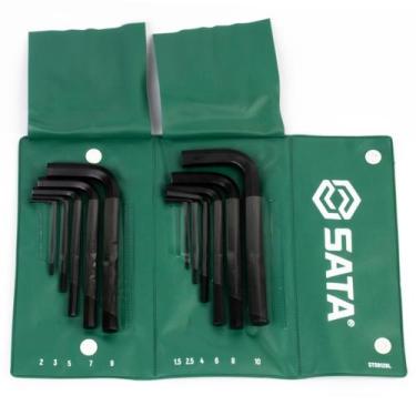 Imagem de Jogo Chave Hexagonal Curta 11 Peças St09128l Sata - APEX - SATA