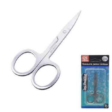 Imagem de Tesoura Para Aparar Unhas Sobrancelhas Cilios Pelos Do Nariz - SQ