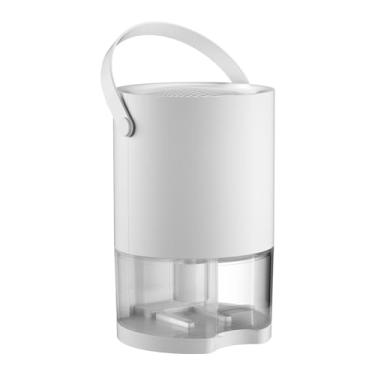 Imagem de WeiLaiKeQi Desumidificador pequeno com desligamento automático e plugue UE, silencioso e portátil para quarto, armário casa, Branco