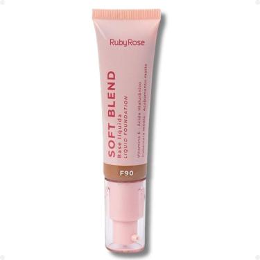 Imagem de Base Líquida Ruby Rose Rosa Soft Blend F90 Média Cobertura 30g Hb-M301-9