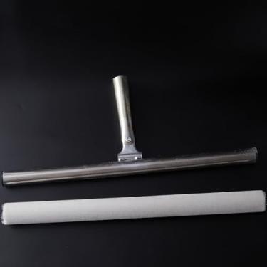 Imagem de Aplicador de barra T para pisos de madeira – Ferramenta aplicadora de acabamento de piso de 45 cm com almofada de recarga | Aplicador profissional de poliuretano para revestimentos de piso de madeira