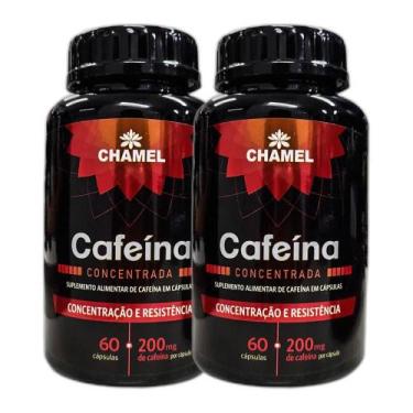 Imagem de Kit 2x Vitamina Cafeína 200mg 60 Cápsulas - CHAMEL