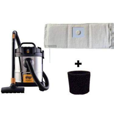 Imagem de Saco Reutilizável Para Aspirador Pó Wap Gtw Inox 12 + Filtro - Oriplas
