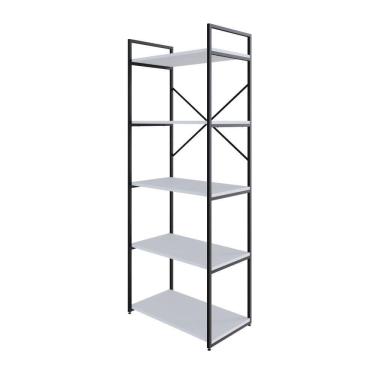 Imagem de Estante C/05 Prateleiras 152x60x33cm Yon Branco Tx/ Branco Tx/