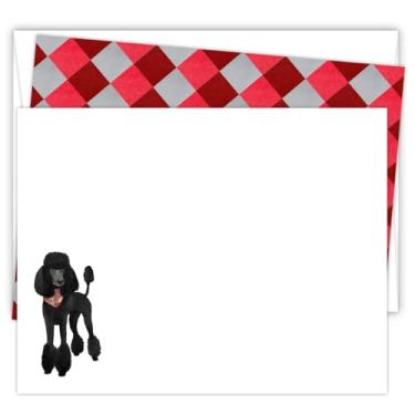 Imagem de Koko Paper Co Poodle Blank Notecards (25 Count) | Kraft Envelopes Included | Printed on Heavy Card Stock Y