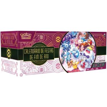 Imagem de Calendario Pokémon De Festas De Fim De Ano 2025 Tcg - 98 Cartas Copag