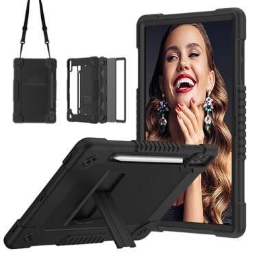 Imagem de Capa para Samsung Galaxy Tab S10 Plus/S9 Plus/S9 FE Plus com suporte para caneta S, capa protetora resistente à prova de choque para crianças para Samsung Galaxy Tab S9 Plus/Galaxy Tab S9 FE Plus