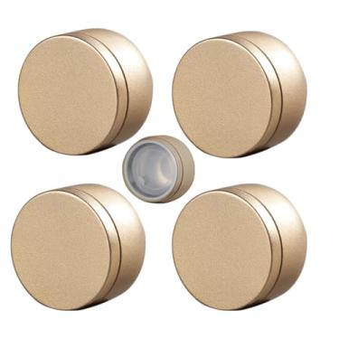 Imagem de esmen 4 recipientes de armazenamento de chá de folha de flandres recipientes pequenos latas de chá portátil com tampa lata de lata vazia acessório doméstico