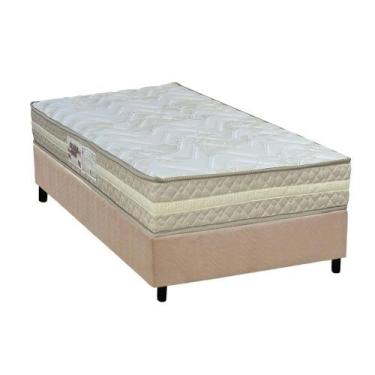 Imagem de Conjunto Box Solteiro: Colchão Espuma Paropas AG65 Master Clean + Base