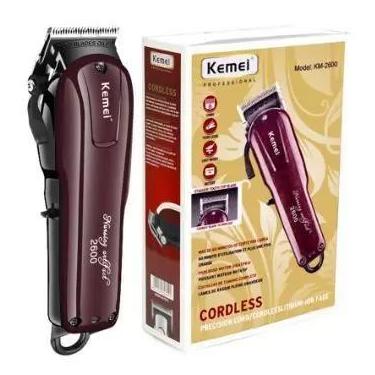 Imagem de Maquininha de Cortar Cabelo Kemei 6 Pentes Original KM2600
