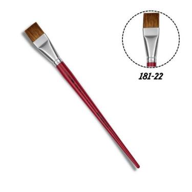 Imagem de Pincel Chato Reto 181-22 Pelo de Boi Tigre