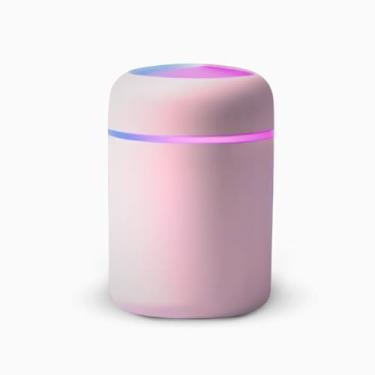 Imagem de Umidificador de Ar Difusor de Ambiente Aromas 300 ml Portátil Ultrassonico Vaporizador Aromatizador USB LED (BRANCO)