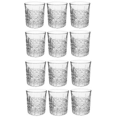 Imagem de Kit 12 Copos Whisky Drink Luxo Vidro Bred 340ml - Mimo