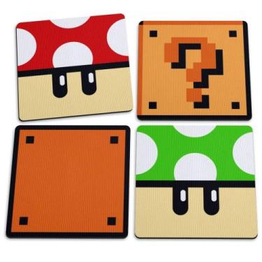Imagem de Porta Copos Jogo de 4 Peças Cogumelos e Blocos Yaay!