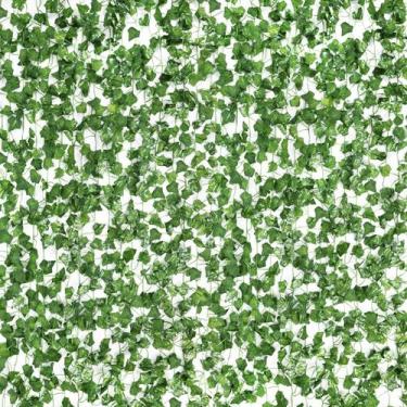 Imagem de Artificial Ivy Garland CEWOR, pacote de 60, 120 m para decoração de qu