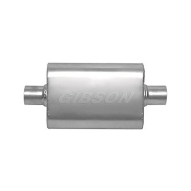 Imagem de Gibson Performance Exhaust Silenciador universal Superflow 55112S de aço inoxidável