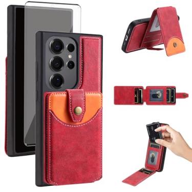 Imagem de Asuwish Capa de celular para Samsung Galaxy S23 Ultra 5G capa carteira celular compatível com protetor de tela Magsafe Slim Stand compartimento para cartão de crédito S23Ultra 23S S 23 23Ultra 17.3 cm