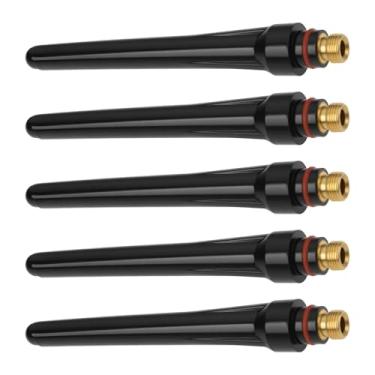 Imagem de SG Store 5 peças de tampa de pistola de soldagem longa 9 x 118 mm compatível com TIG SR17 SR18 SR 6 WP/HP 17 18 26