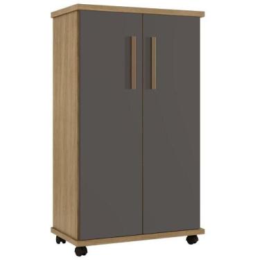 Imagem de Armário Multiuso Berlim Cinamomo Grafite Arte Móveis